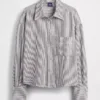 Linen-Cotton Oversized Shirt