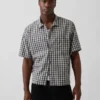 Linen-Cotton Relaxed Straight-Hem Shirt