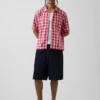Linen-Cotton Relaxed Straight-Hem Shirt