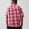 Linen-Cotton Relaxed Straight-Hem Shirt
