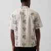 Linen-Cotton Relaxed Straight-Hem Shirt