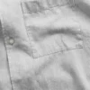Linen-Cotton Relaxed Straight-Hem Shirt