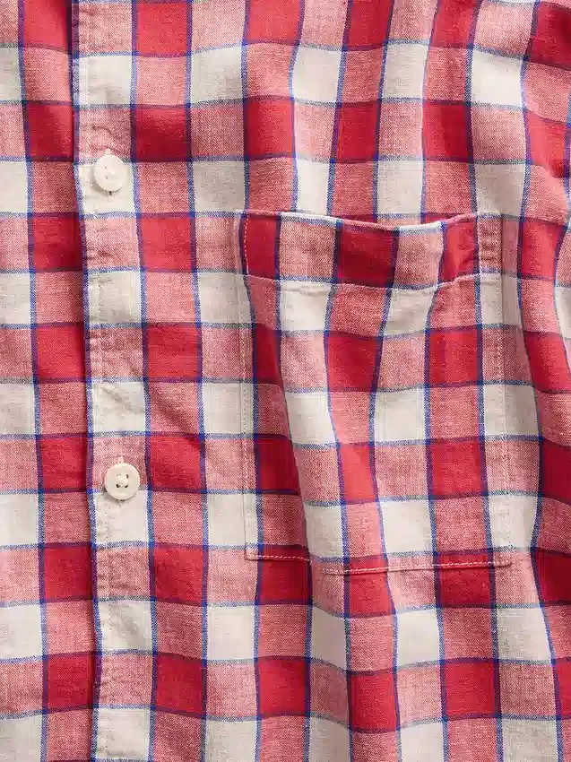 Linen-Cotton Relaxed Straight-Hem Shirt