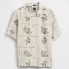 Linen-Cotton Relaxed Straight-Hem Shirt