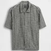 Linen-Cotton Relaxed Straight-Hem Shirt