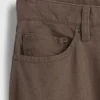 Linen-Cotton Relaxed Straight Pants