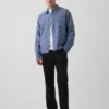 Linen-Cotton Relaxed Straight Trousers