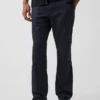 Linen-Cotton Relaxed Straight Trousers