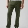 Linen-Cotton Relaxed Straight Trousers