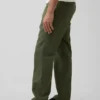 Linen-Cotton Relaxed Straight Trousers