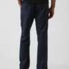 Linen-Cotton Relaxed Straight Trousers
