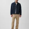 Linen-Cotton Relaxed Straight Trousers