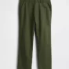 Linen-Cotton Relaxed Straight Trousers