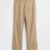 Linen-Cotton Relaxed Straight Trousers