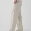 Linen-Cotton Relaxed Taper Easy Pants