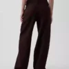 Linen-Cotton Wide-Leg Pants