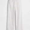 Linen-Cotton Wide-Leg Pants