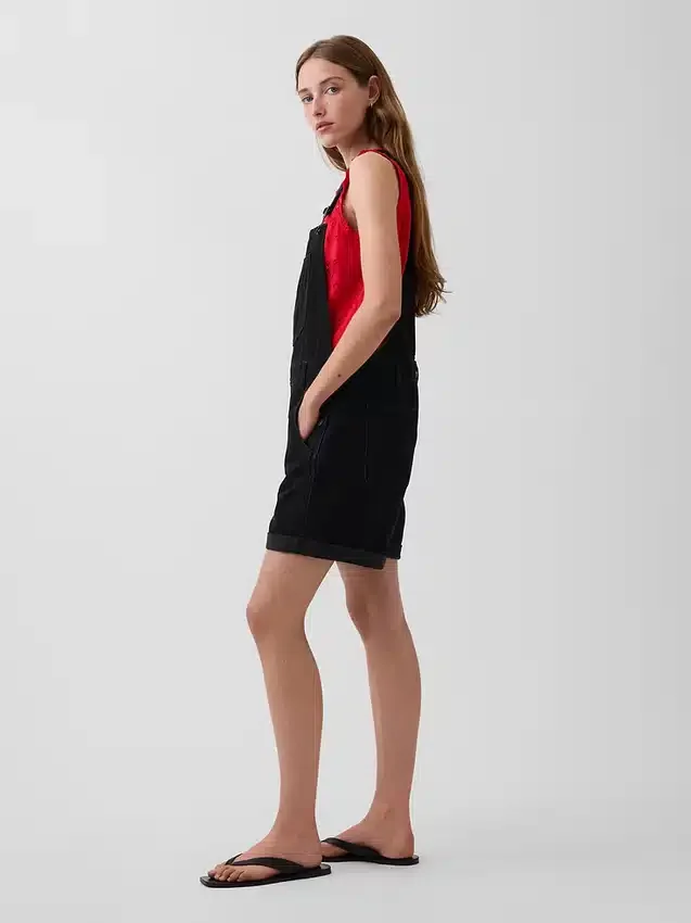 Loose Denim Shortalls