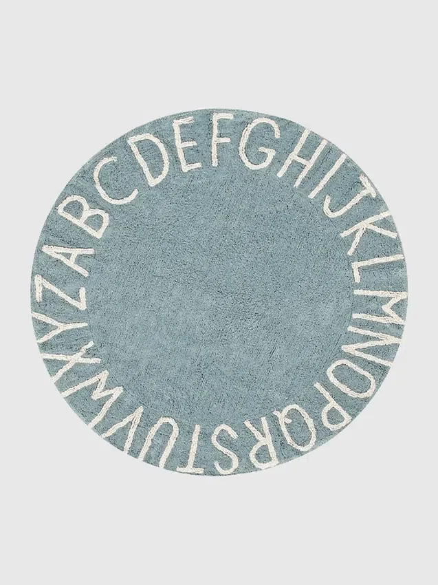 Lorena Canals Washable Rug Abc Natural Vintage Blue