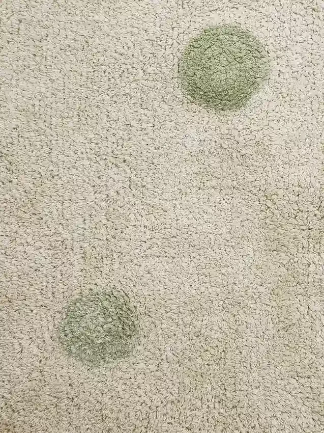 Lorena Canals Washable Rug Hippy Dots Olive