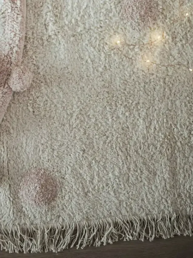 Lorena Canals Washable Rug Hippy Dots Vintage Nude