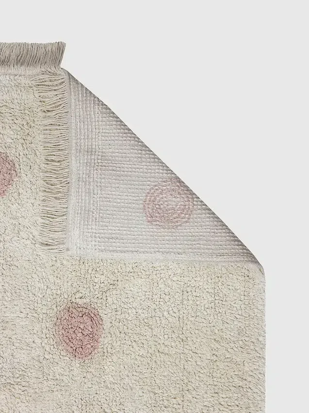 Lorena Canals Washable Rug Hippy Dots Vintage Nude