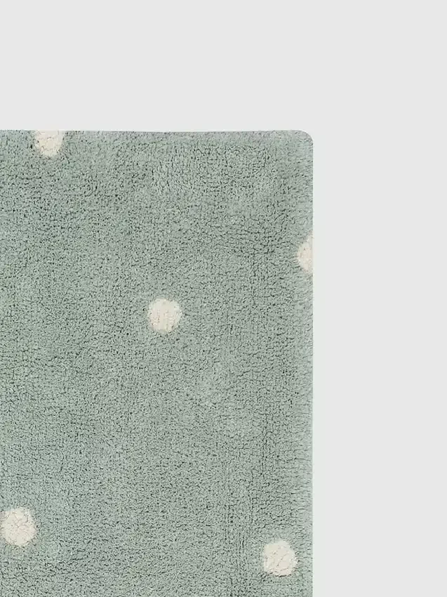 Lorena Canals Washable Rug Mini Dot Blue Sage