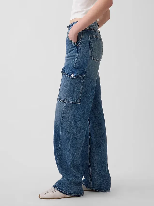 Low Rise '90S Loose Cargo Jeans