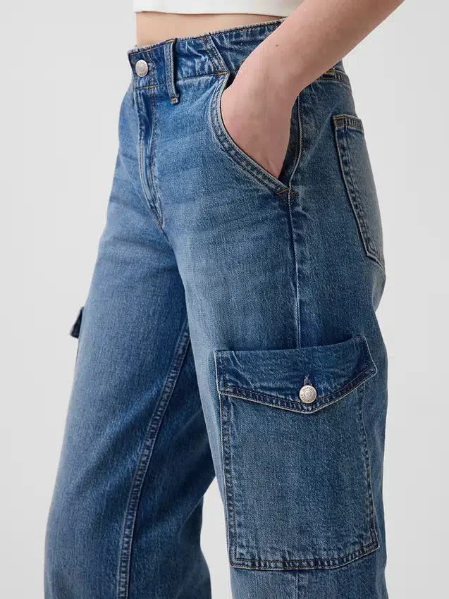 Low Rise '90S Loose Cargo Jeans