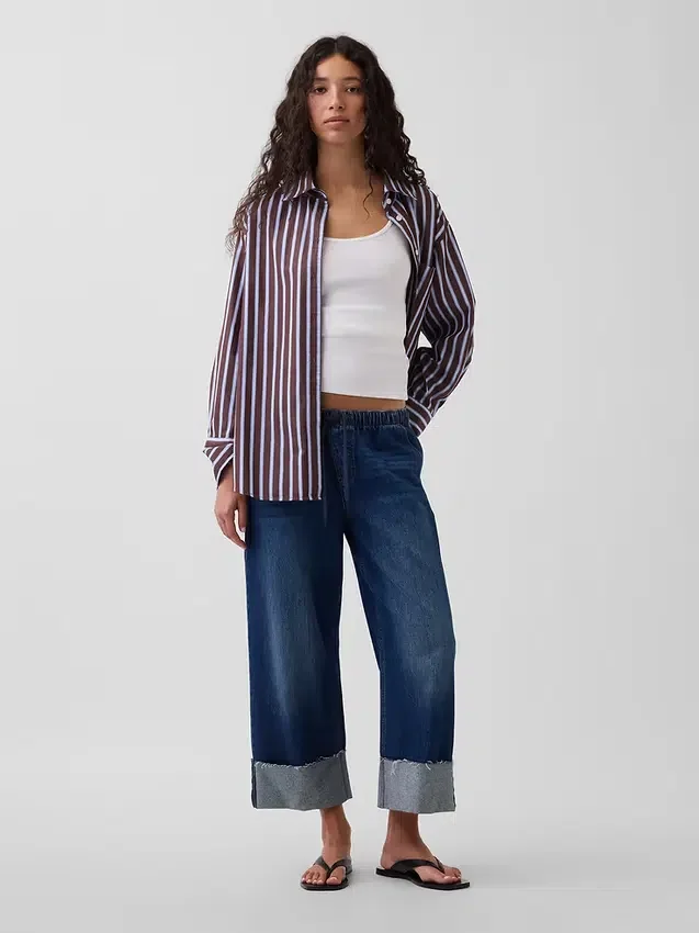 Low Rise '90S Loose Easy Crop Jeans