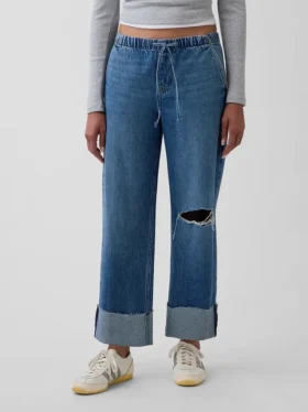 Low Rise ’90S Loose Easy Crop Jeans