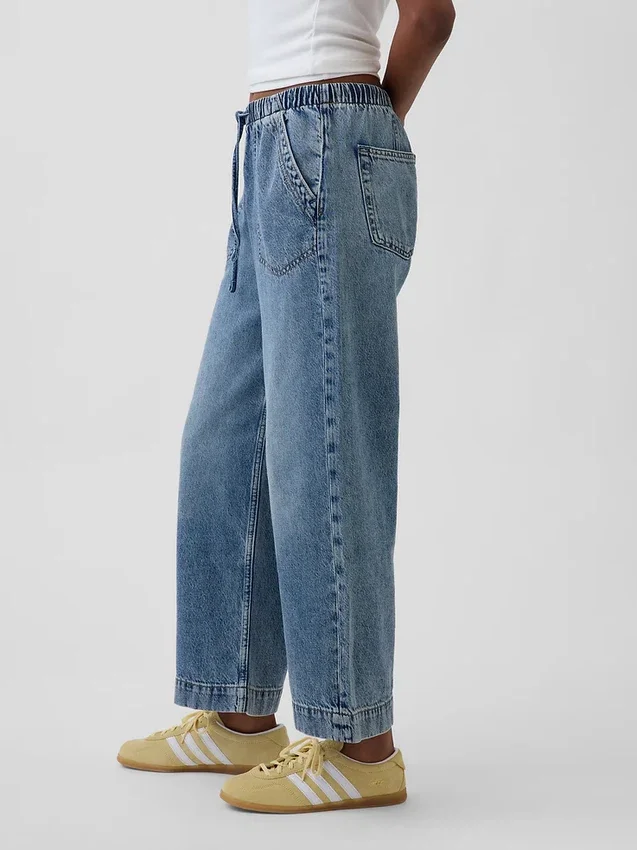 Low Rise '90S Loose Easy Crop Jeans