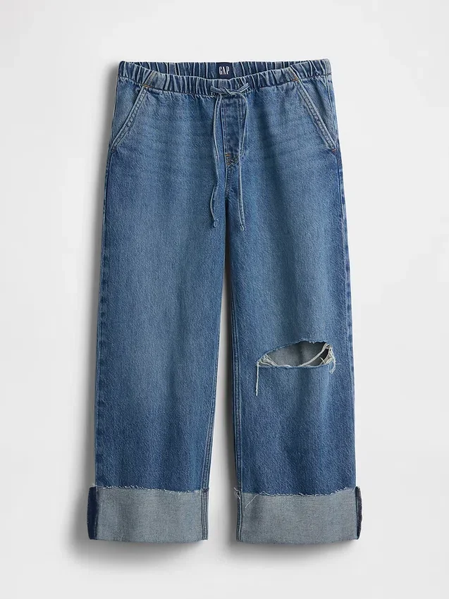 Low Rise '90S Loose Easy Crop Jeans