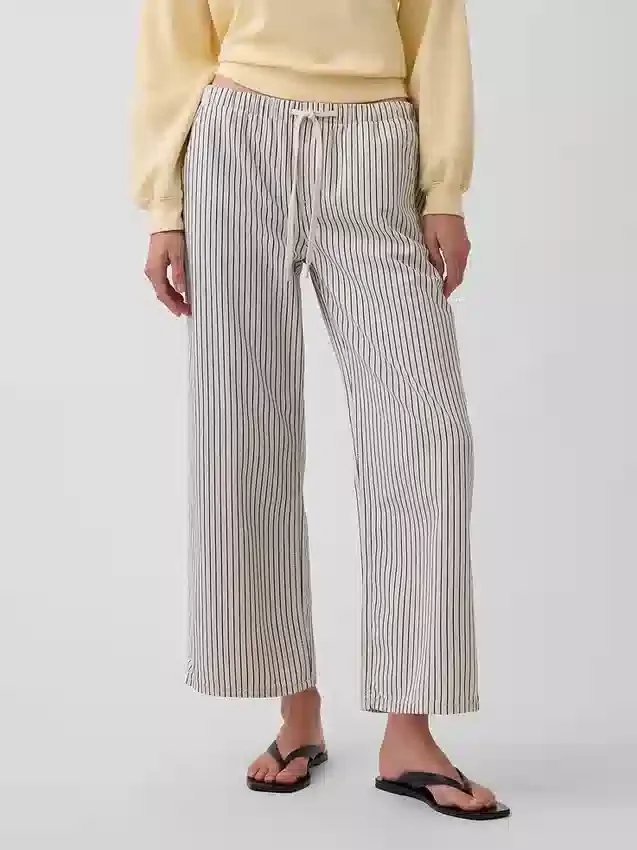 Low Rise '90S Loose Easy Crop Stripe Jeans