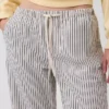 Low Rise '90S Loose Easy Crop Stripe Jeans