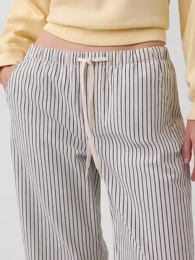 Low Rise '90S Loose Easy Crop Stripe Jeans