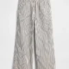 Low Rise '90S Loose Easy Crop Stripe Jeans