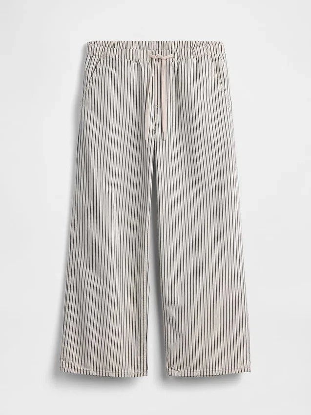 Low Rise '90S Loose Easy Crop Stripe Jeans