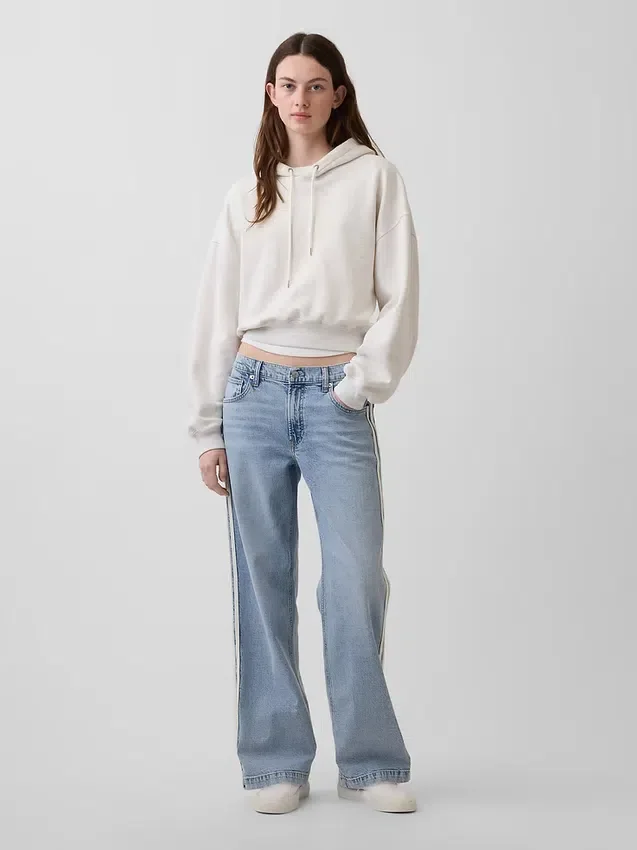 Low Rise '90S Loose Side Stripe Jeans