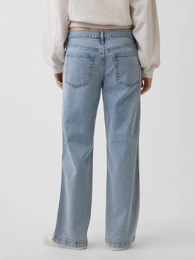 Low Rise '90S Loose Side Stripe Jeans