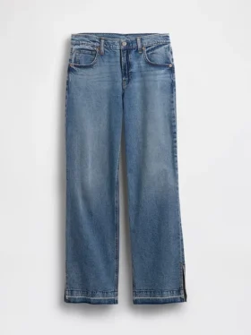Low Rise '90S Loose Split-Hem Jeans