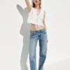 Low Rise '90S Loose Split-Hem Jeans