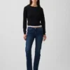 Low Rise '90S Slim Straight Jeans