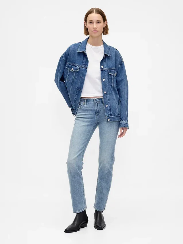 Low Rise '90S Slim Straight Jeans