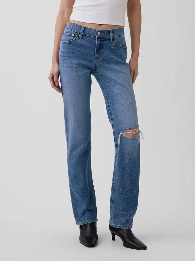 Low Rise '90S Slim Straight Jeans