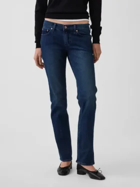 Low Rise ’90S Slim Straight Jeans