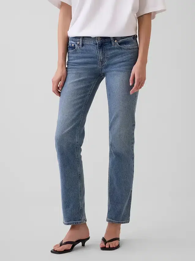 Low Rise '90S Slim Straight Jeans