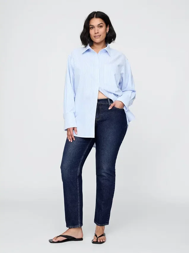Low Rise '90S Slim Straight Jeans