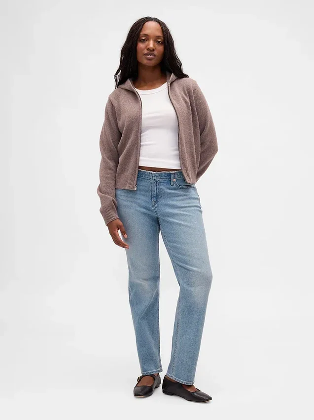 Low Rise '90S Slim Straight Jeans