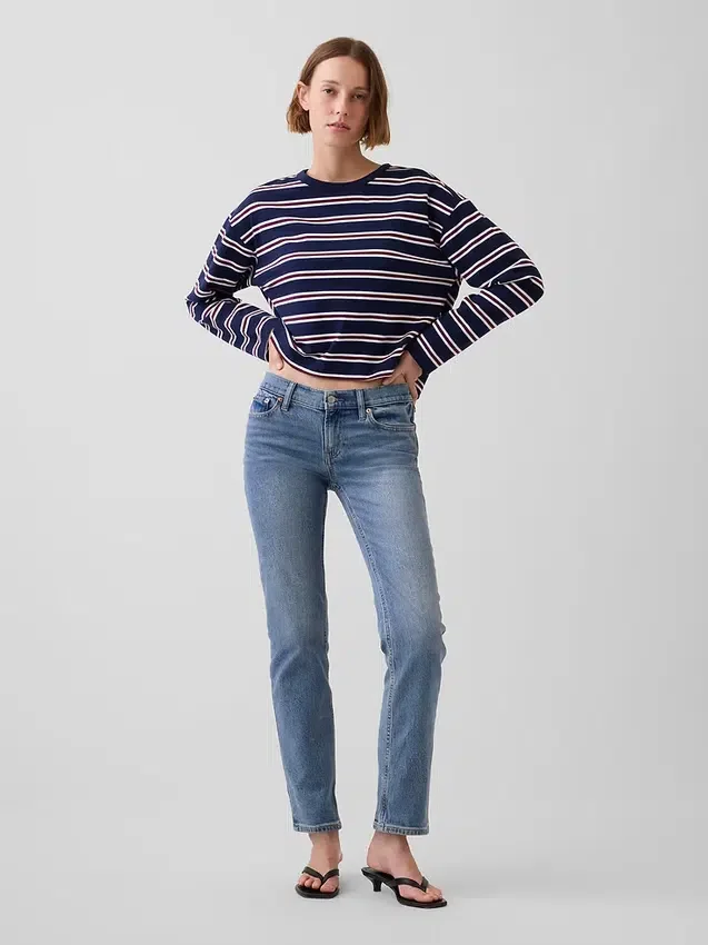 Low Rise '90S Slim Straight Jeans